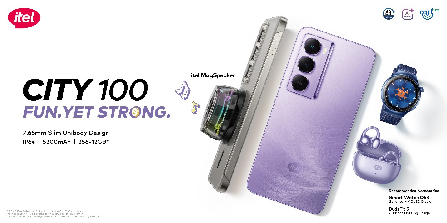 itel CITY 100 launches at KES 11,200, bringing DeepSeek AI technology to Kenya's budget smartphone market with premium design features.