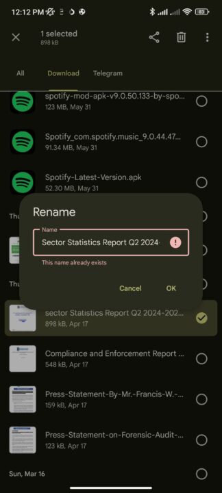 Files by Google rename files case sensitivity