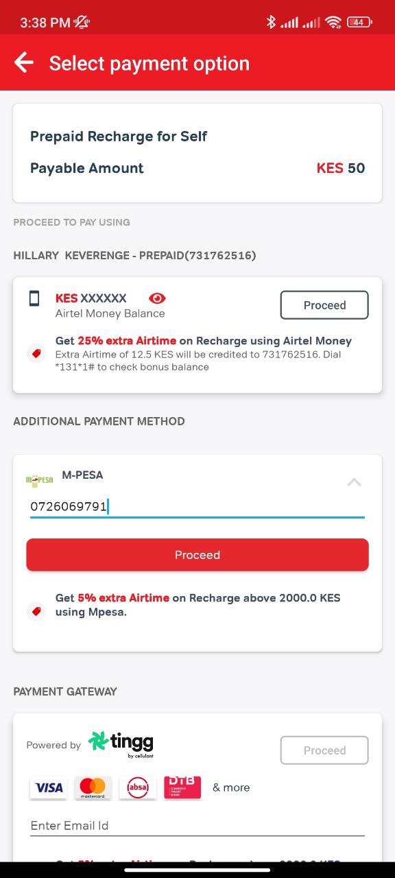 How to buy airtel airtime from M-pesa using My Airtel app-4