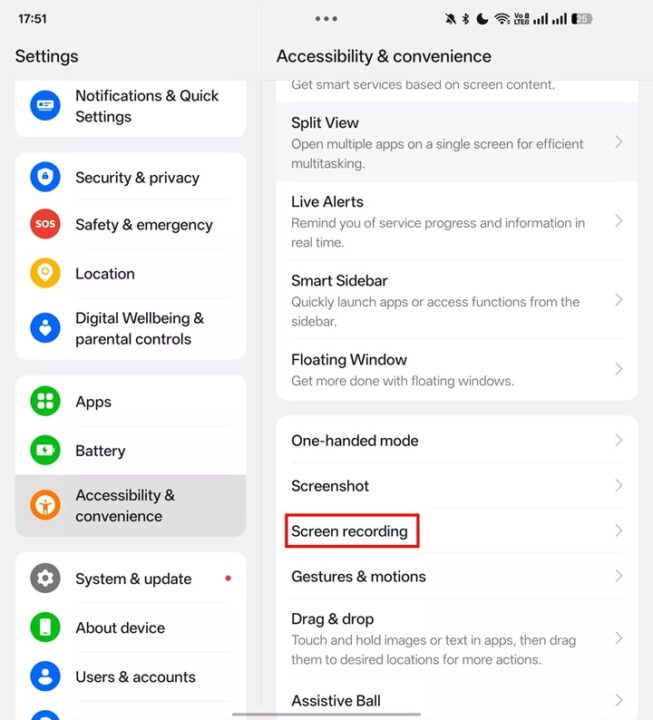 OPPO screen recording privacy