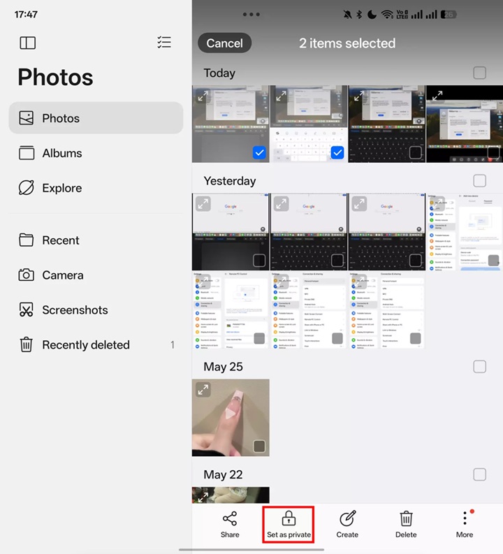 Oppo Photo Album Lock