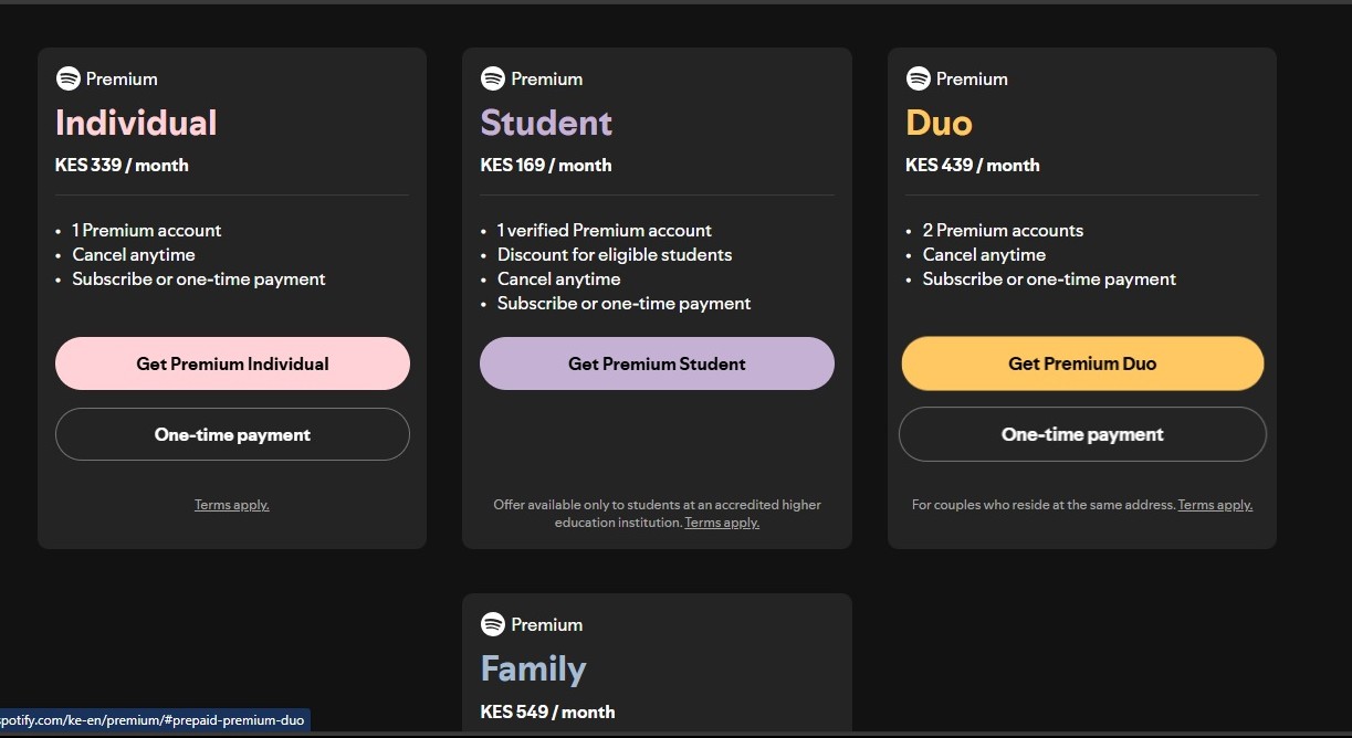 Spotify-Premium-plans-in-Kenya