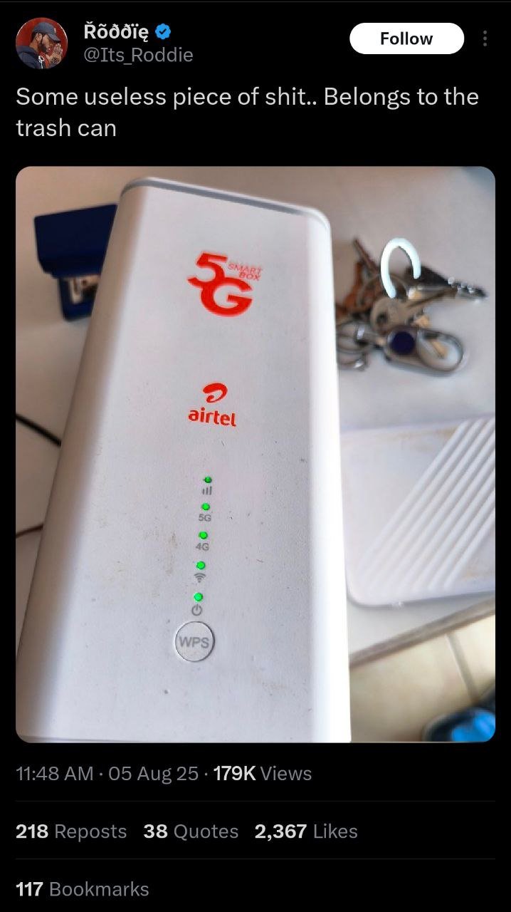 Airtel-5G-Router-network-issues