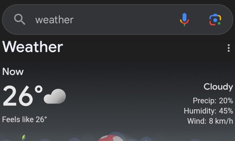 Google-Search-weather-short-term-forecasts