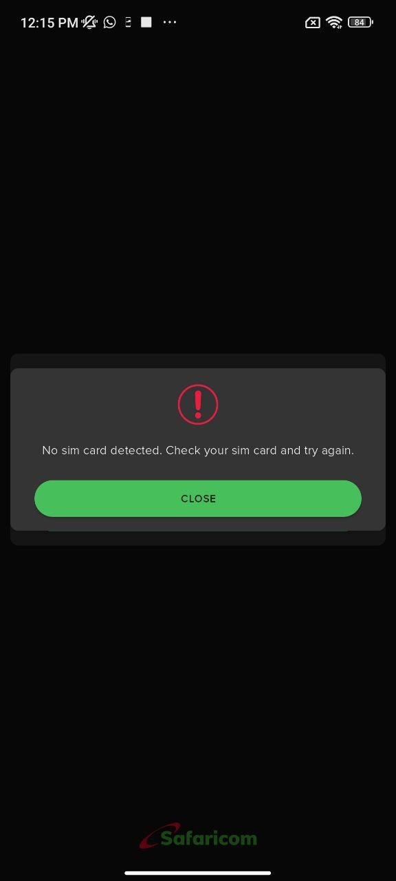 My-Safaricom-app-not-working-without-SIM-card