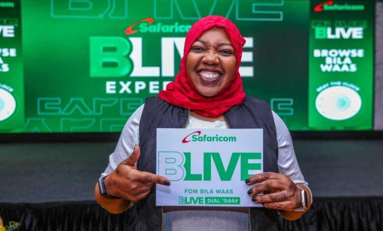 Safaricom’s B-LIVE introduces pay-by-the-hour mobile internet. Prices, how to buy, and what to expect.