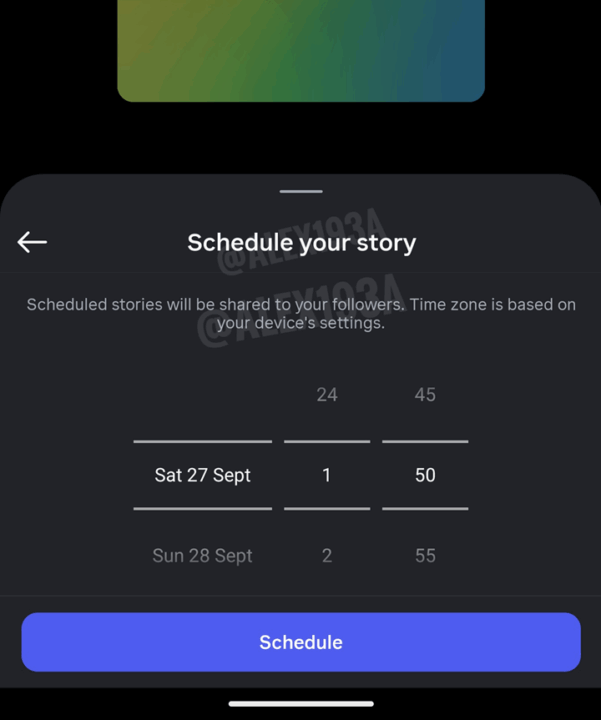 Instagram-app-schedule-stories