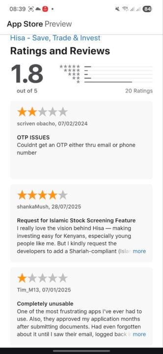 Hisa-app-Apple-App-Store-rating