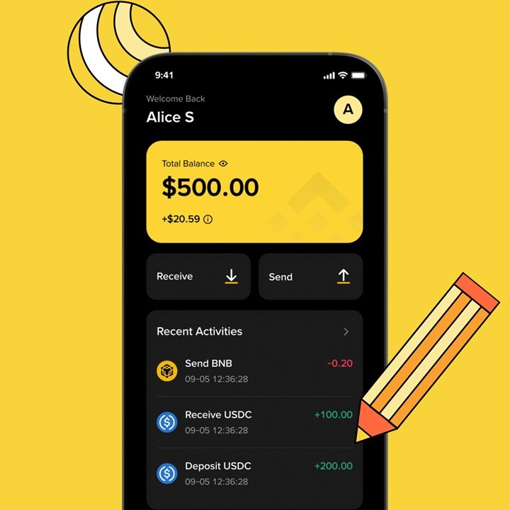 Binance-Junior-account-home-screen