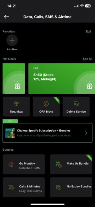 MySafaricom-app-Daima-service
