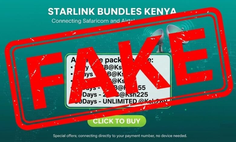 Starlink-fake-data-bundles