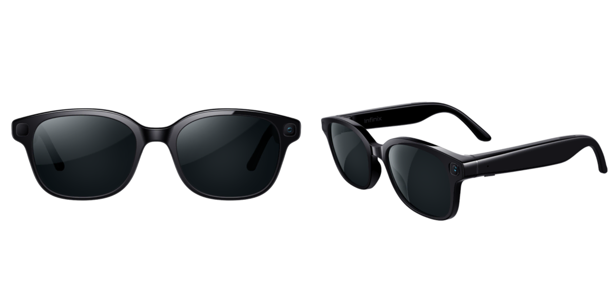 Infinix at CES 2026: always-on satellite comms, HydroFlow cooling with piezoelectric fan, Active Visual Backplate, AI Glasses Pro, and AI ModuVerse modules.