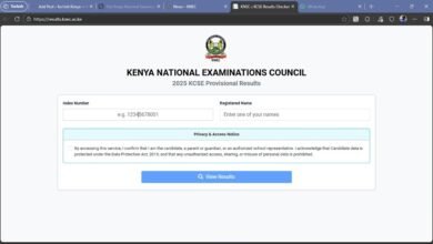 KCSE-2025-results-portal