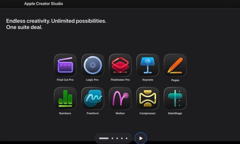 Apple launches Creator Studio subscription bundle at $12.99/month, bundling Final Cut Pro, Logic Pro, and Pixelmator Pro—undercutting Adobe Creative Cloud at fraction of the cost.