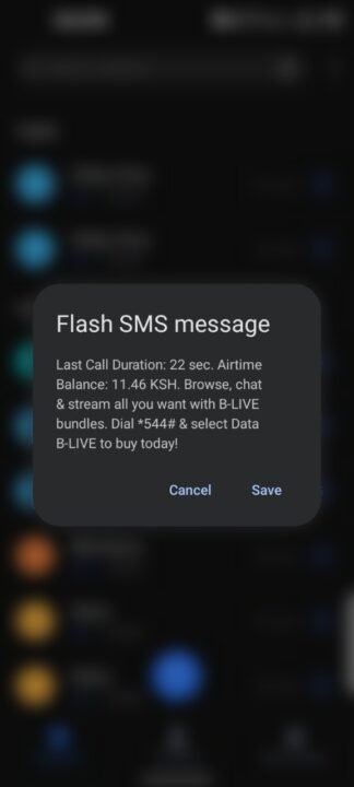 Safaricom-Flash-SMS-messages