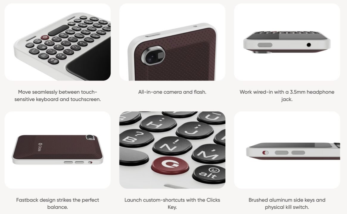 Meet the Clicks Communicator: A companion phone designed to kill distractions. Features a physical keyboard, 4-day battery, and no noise.