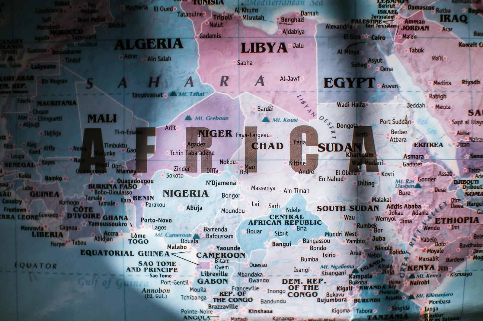 sunlit fragment of map with land and water Here's the Complete List of African Countries with Paused US Immigrant Visas The Trump administration has indefinitely frozen immigrant visa processing for 75 countries, including 22 African nations. Here's what this means for the continent.