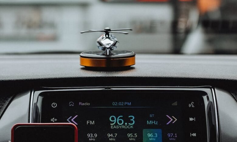 The CA launched Kenya’s first digital radio trial in Nairobi, using DAB+ to provide clearer audio and 14 new programmes. car dashboard with car radio displaying fm tuner