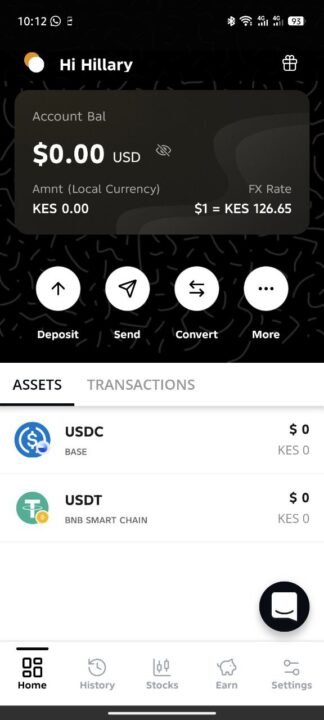 HuruPay app home page