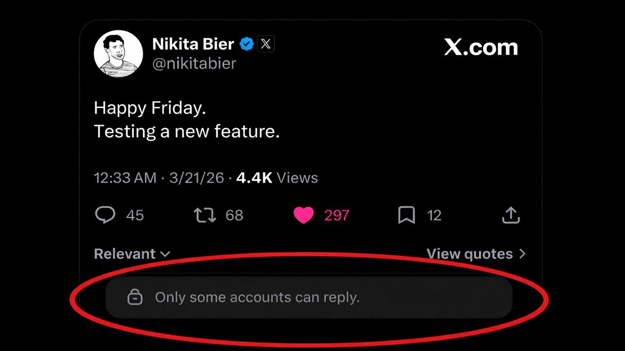 X (Twitter) shouldn't show us posts we can't reply to - tech-ish