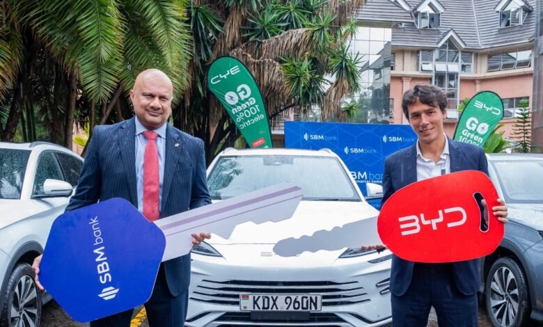 Five BYDs from BYD by CFAO Mobility, leased through Avenue Lease & Rentals, plus a one-year green credit line aimed at consumers and businesses.