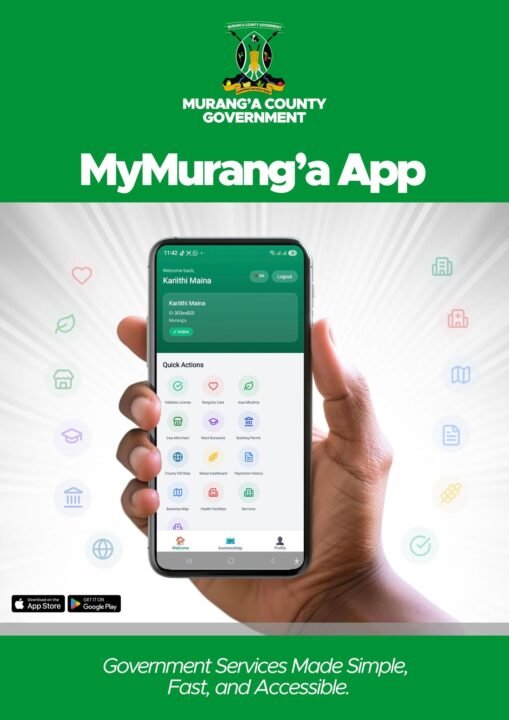 MyMurang'a app lets residents handle permits, licences, bursaries, and county payments from their phones. Public launch April 18.
