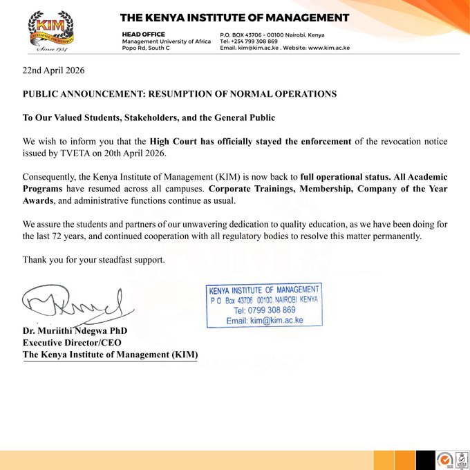 KIM-resumes-normal-operations