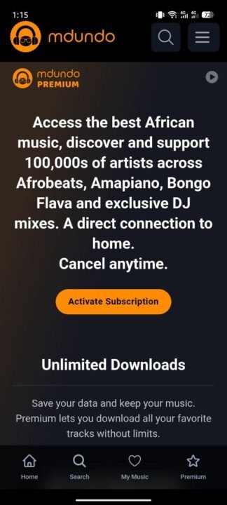 Mdundo-app-on-Android