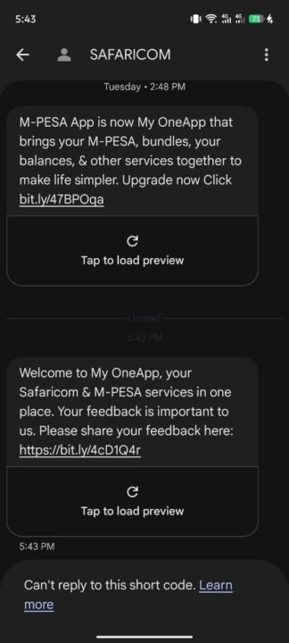 Safaricom-My-OneApp-feedback