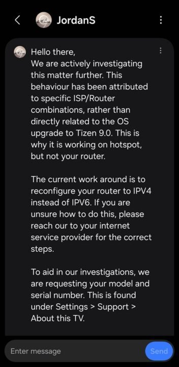 Samsung-TV-Tizen-9-update-issues