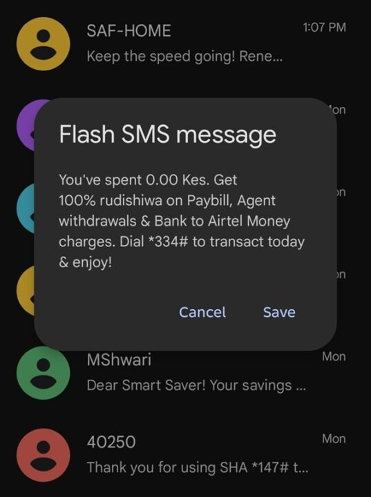 Airtel-Flash-SMS-message-end-of-call-notification