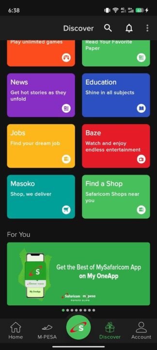 MySafaricom-Discover-page-has-a-banner-nudging-users-to-switch-to-My-OneApp