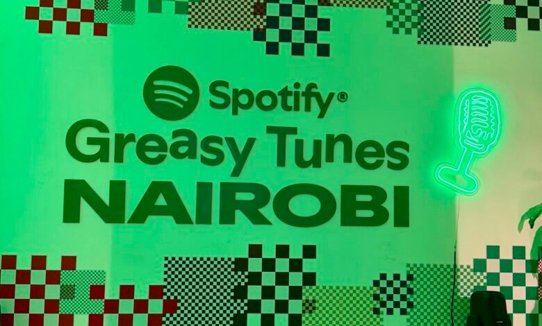 Spotify opens Greasy Tunes in Nairobi, a 12-day food and music pop-up with The BAG, plus new Kenyan Gen Z listening data.