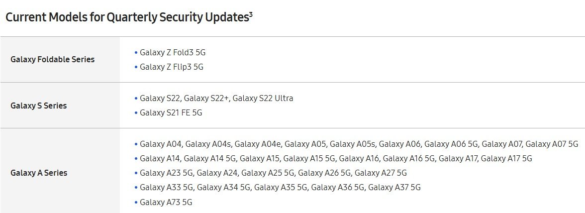 Samsung-quarterly-software-updates