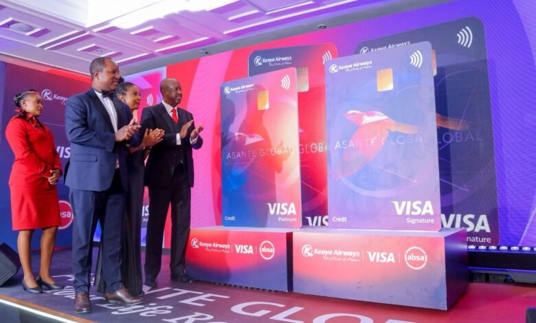 Absa, Kenya Airways and Visa launched the Asante Global Card. Points on all spending, redeemable across the Kenya Airways network.