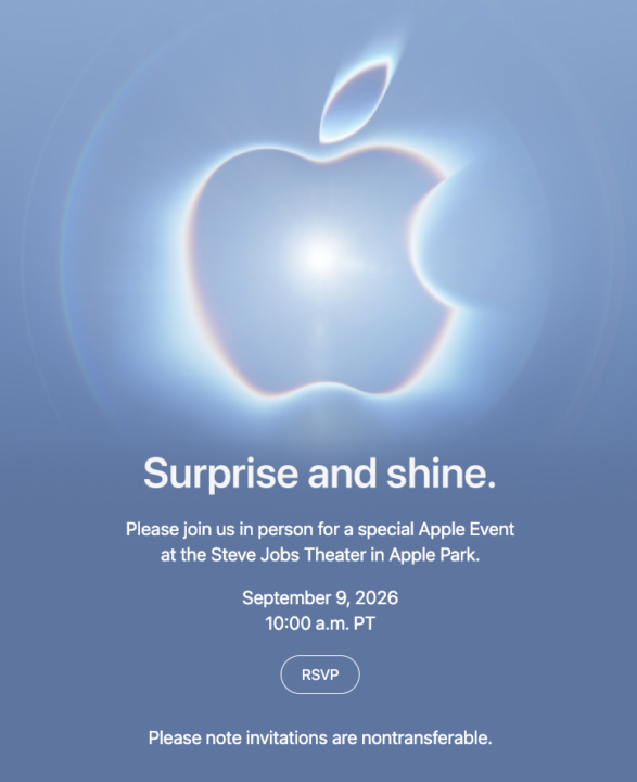 Apple confirms its 9 September iPhone event. Expect the iPhone 18 Pro, 18 Pro Max and first foldable. 