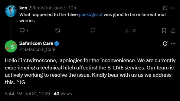 Safaricom-B-LIVE-glitch
