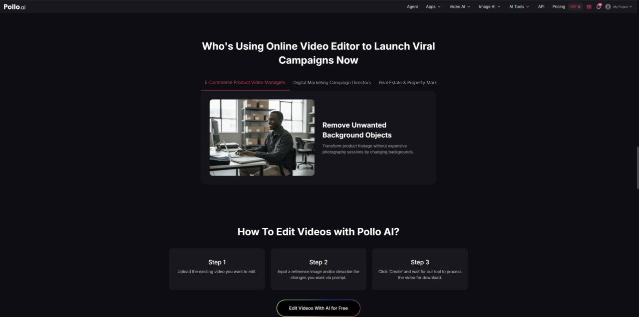 Explore the 5 best online video editors in 2026, including Pollo AI, CapCut Online, Canva, InVideo, and Veed.io. Compare features, usability, and best use cases for creators and businesses.