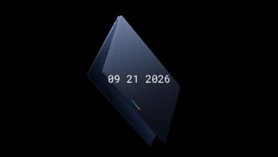 Google opens Googlebook pre-orders on 21 September 2026. The teaser shows a light bar. Magic Pointer is the Gemini feature.