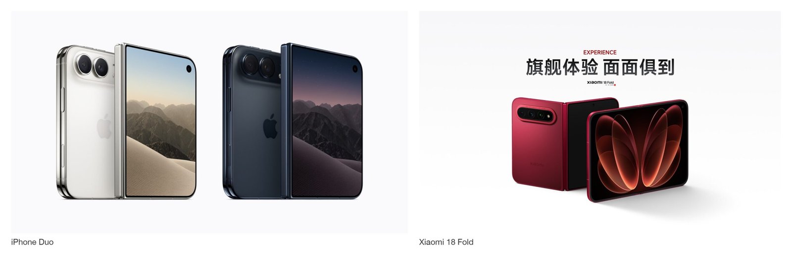 iPhone Duo vs Xiaomi 18 Fold: screens, cameras, chips, battery, software and Kenya prices compared. Xiaomi wins specs, Apple software.