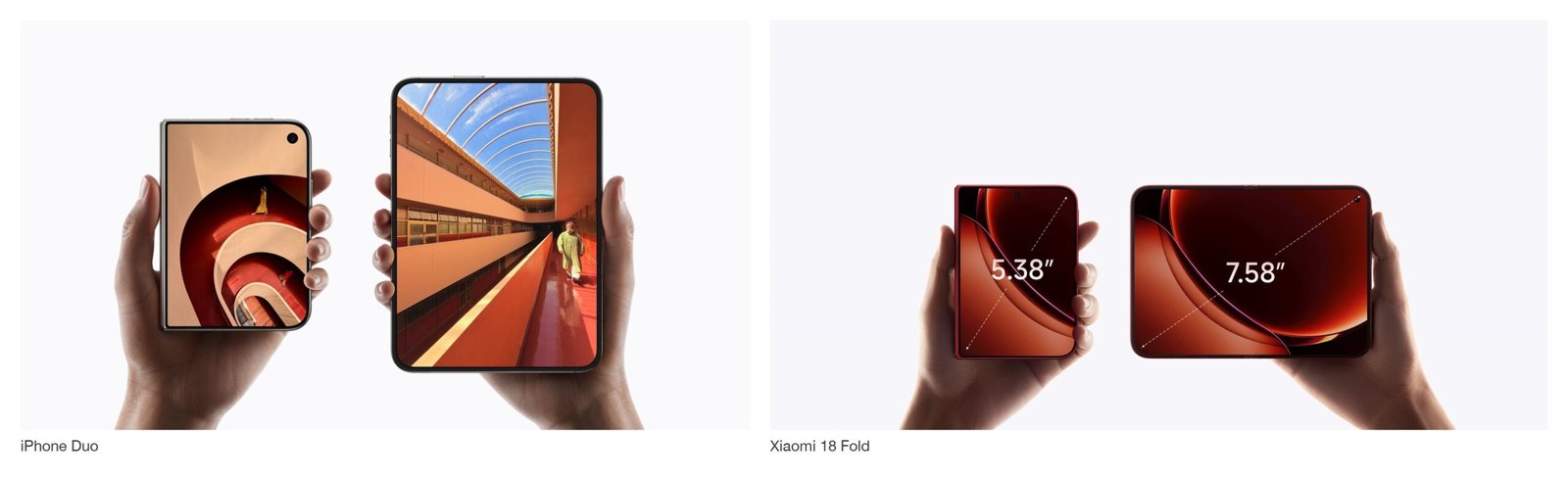 iPhone Duo vs Xiaomi 18 Fold: screens, cameras, chips, battery, software and Kenya prices compared. Xiaomi wins specs, Apple software.