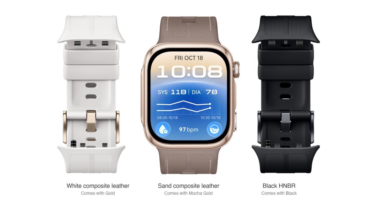 Huawei's Watch D3 puts an inflatable cuff in a thinner strap for 24-hour blood pressure readings, from about KES 66,000.