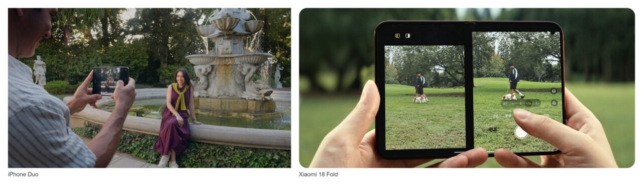 iPhone Duo vs Xiaomi 18 Fold: screens, cameras, chips, battery, software and Kenya prices compared. Xiaomi wins specs, Apple software.