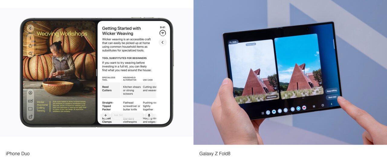 iPhone Duo vs Galaxy Z Fold8 compared on screens, cameras, dust ratings, batteries, chips, software and both Kenya price lists