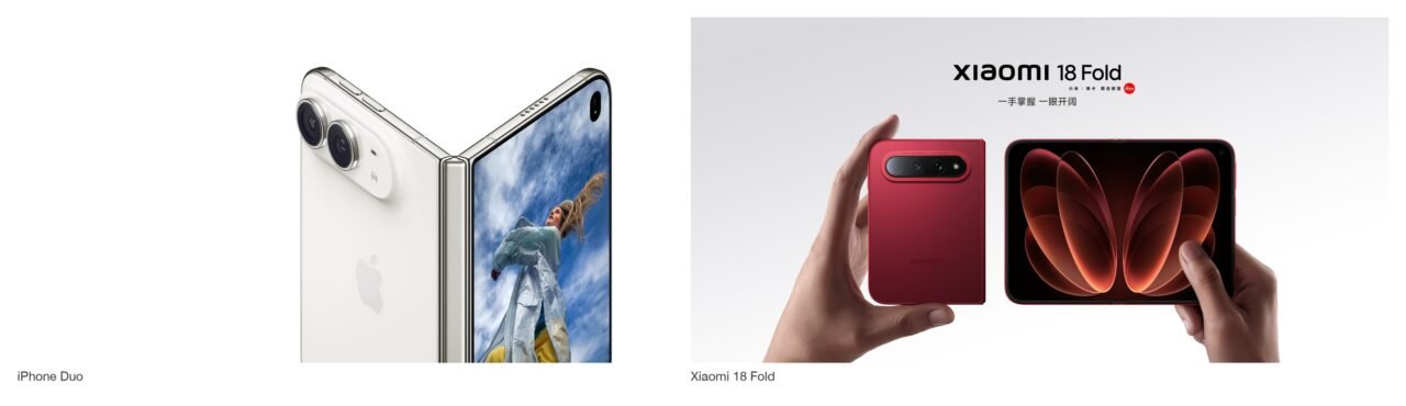 iPhone Duo vs Xiaomi 18 Fold: screens, cameras, chips, battery, software and Kenya prices compared. Xiaomi wins specs, Apple software.