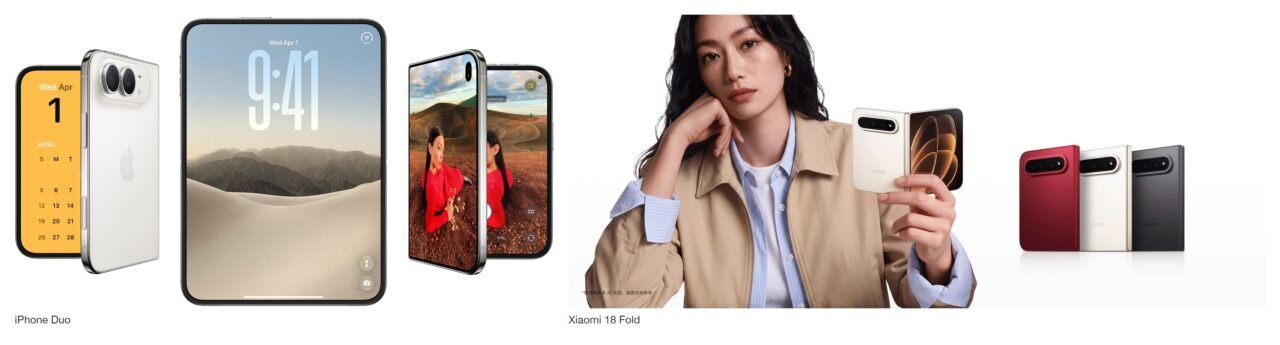 iPhone Duo vs Xiaomi 18 Fold: screens, cameras, chips, battery, software and Kenya prices compared. Xiaomi wins specs, Apple software.