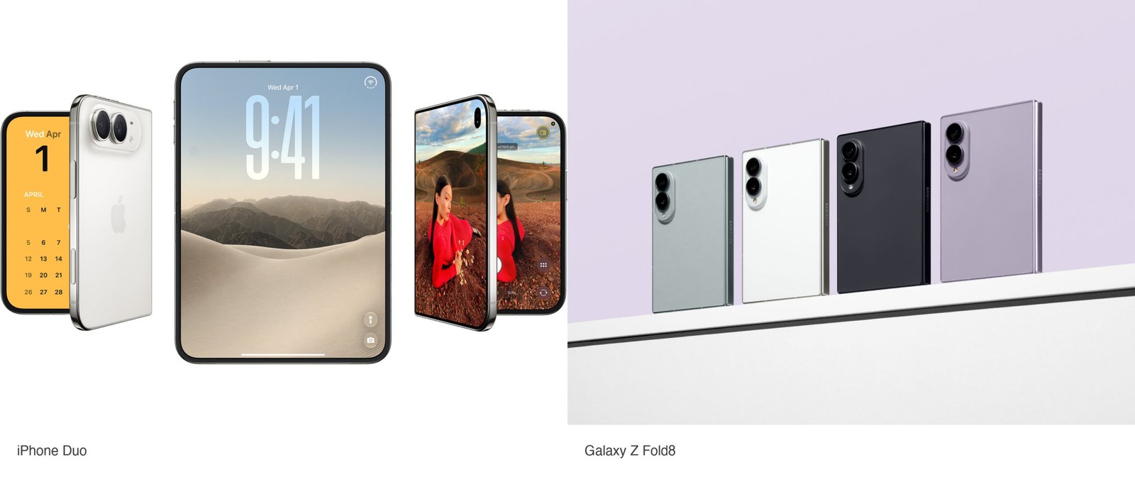 iPhone Duo vs Galaxy Z Fold8 compared on screens, cameras, dust ratings, batteries, chips, software and both Kenya price lists