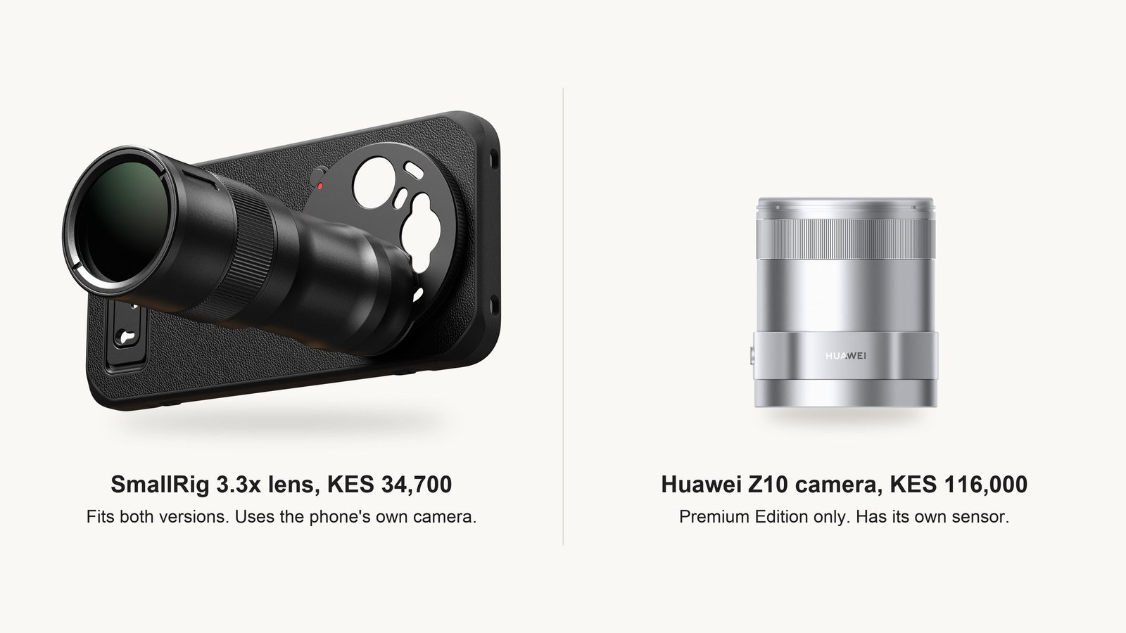 Huawei's Mate 90 Pro Max gets a build-it-yourself case, zoom lens and the Z10 camera, which needs the Premium Edition.